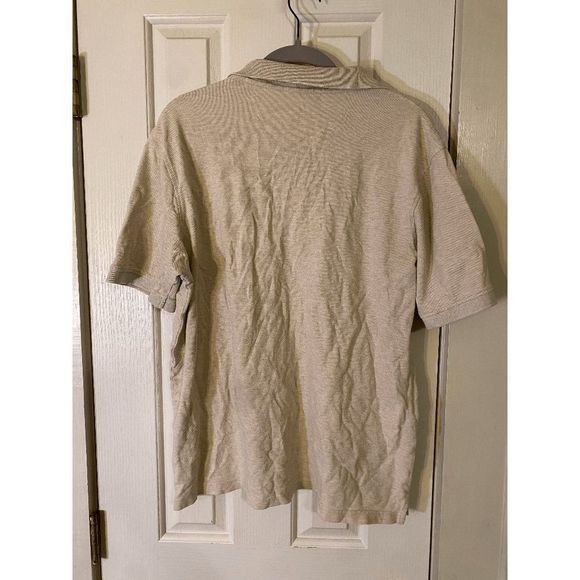 ☀️ Covington Men's Beige Golf Work Polo Size Large - Picture 2 of 5